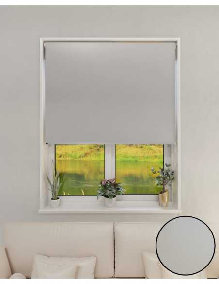 Cortina Roller Black Out Gris claro 1,20 x 2,20