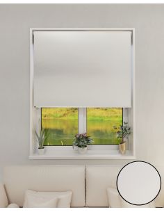 Cortina Roller Black Out Blanco 0,90 x 1,65