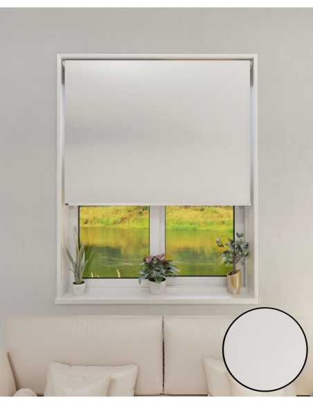Cortina Roller Black Out Blanco 0,90 x 1,65