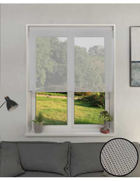 Cortina Roller Sun Screen 6% Gris 0,90 x 1,65