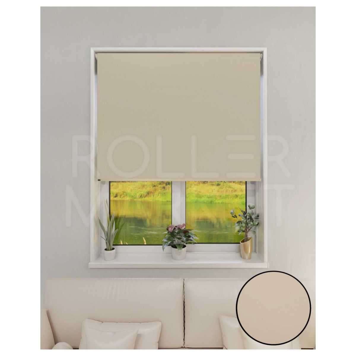 Cortina Roller Black Out Beige 1,60 x 1,65