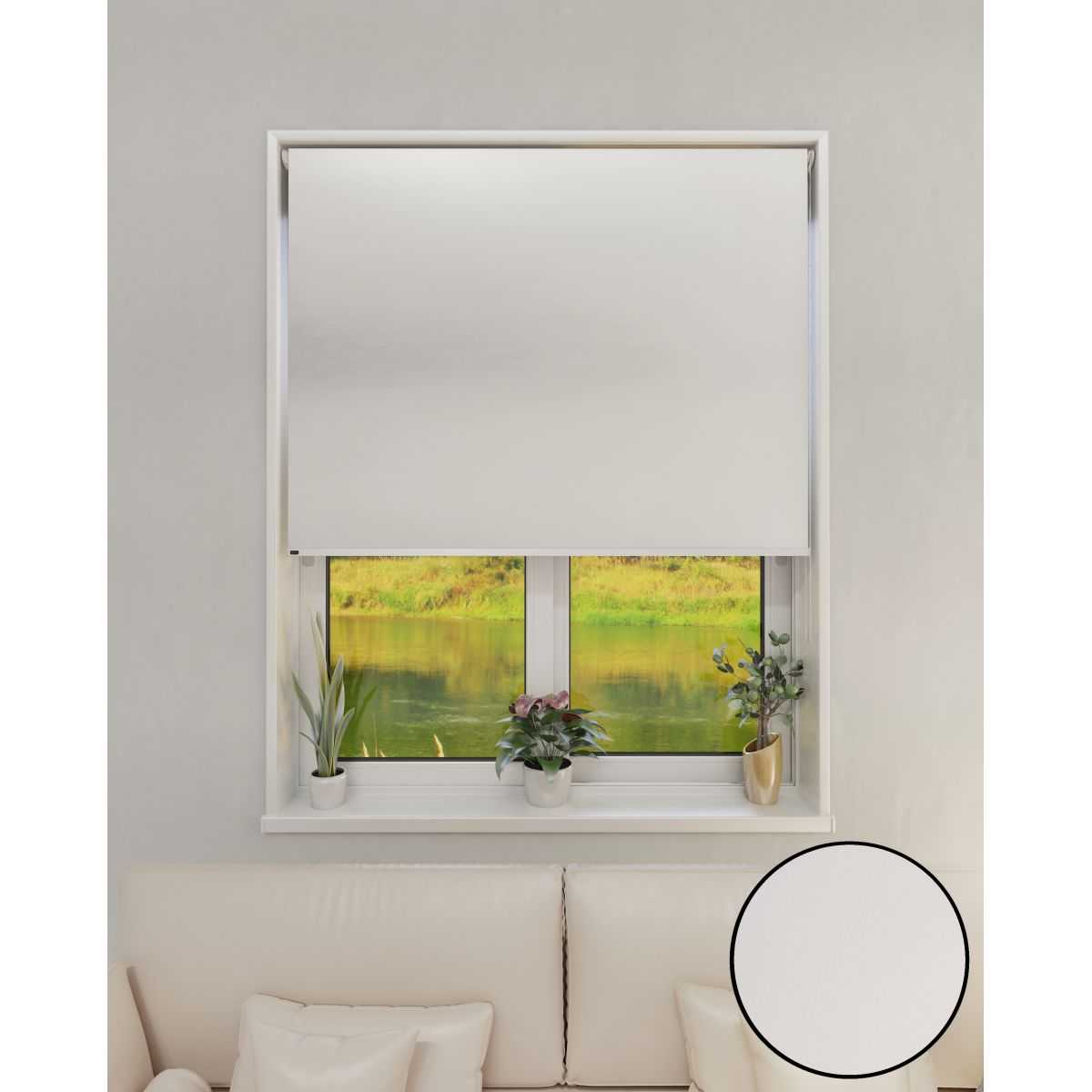 Cortina Roller Black Out Blanco 1,60 x 2,20