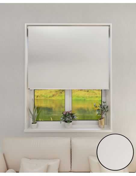 Cortina Roller Black Out Blanco 1,60 x 2,20