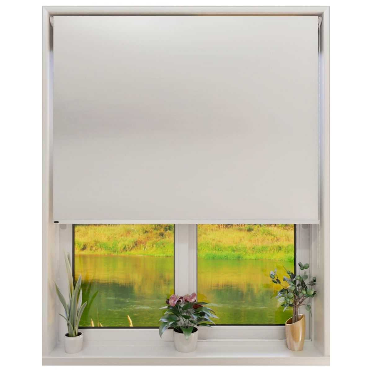 Cortina Roller Black Out Blanco 1,60 x 2,20