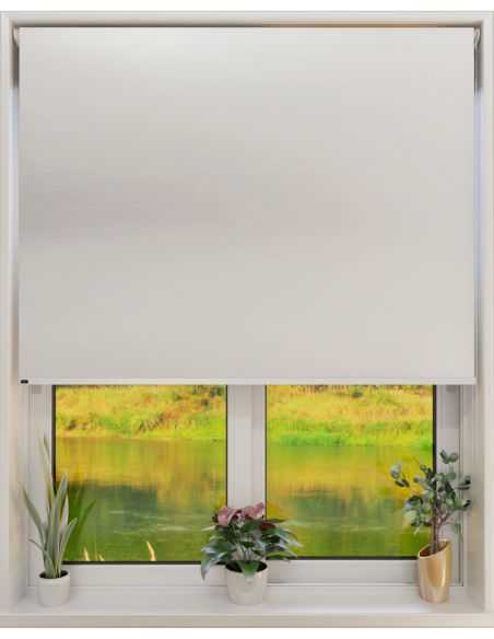 Cortina Roller Black Out Blanco 1,60 x 1,65